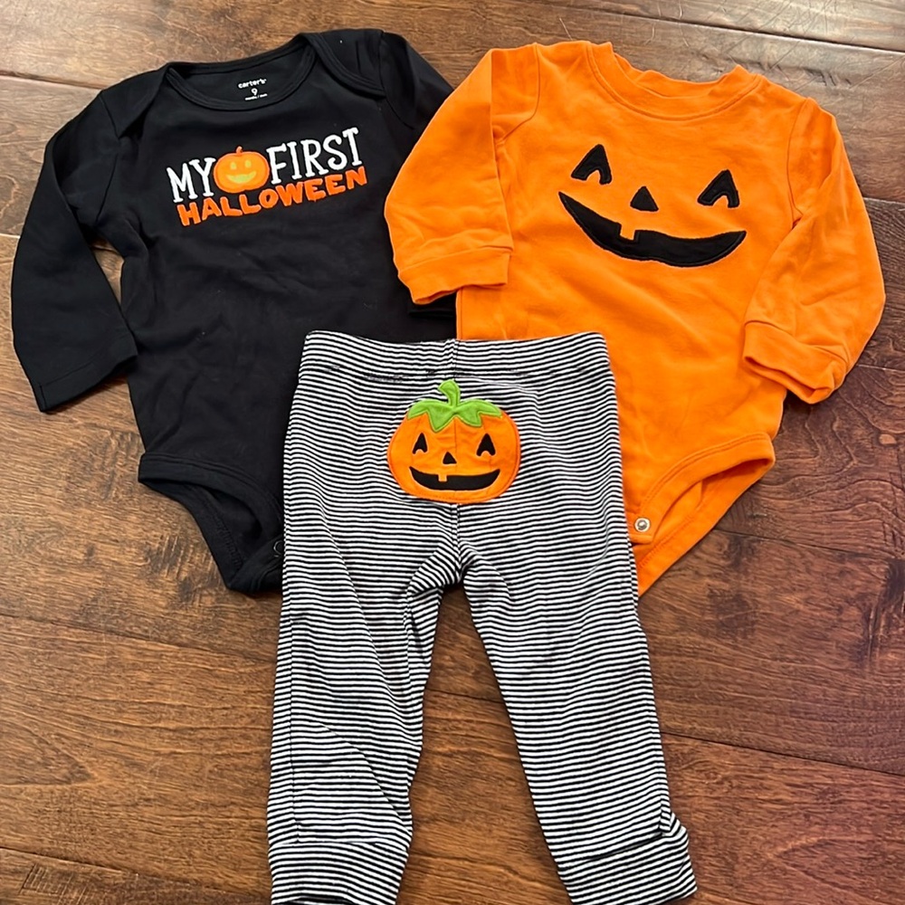 Baby My First Halloween Matching Set 9 Months